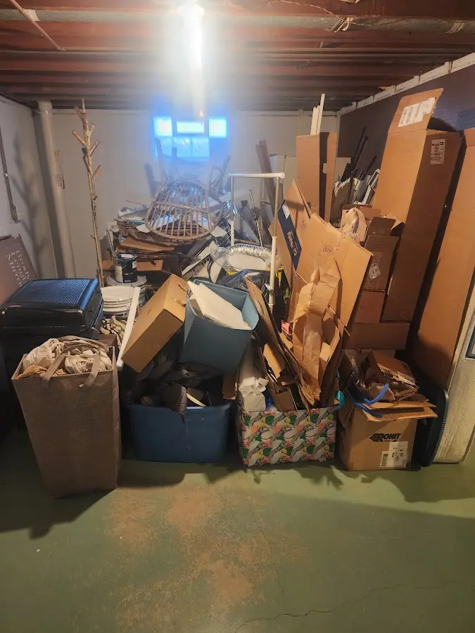 Roll-off dumpster container at job site for Concrete Dumpster Rental in Bellaire